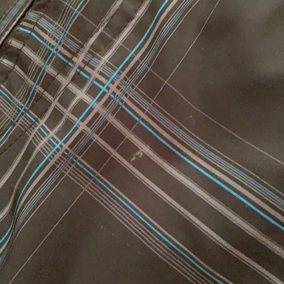 Ocean Current plaid black, grey, ice blue shorts - Picture 15 of 15